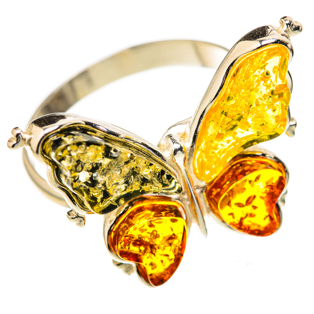 Baltic Amber Rings handcrafted by Ana Silver Co - RING128216 - Photo 2