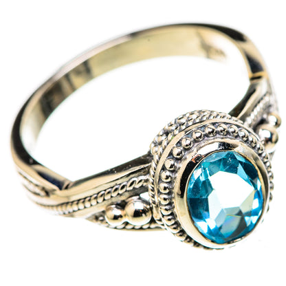 Blue Topaz Rings handcrafted by Ana Silver Co - RING128218 - Photo 2