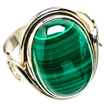 Malachite Rings handcrafted by Ana Silver Co - RING128223 - Photo 2