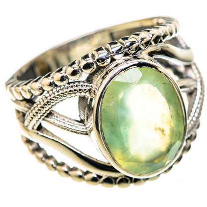 Prehnite Rings handcrafted by Ana Silver Co - RING128225 - Photo 2
