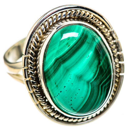 Malachite Rings handcrafted by Ana Silver Co - RING128226 - Photo 2