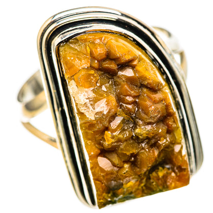 Orange Calcite Rings handcrafted by Ana Silver Co - RING128229 - Photo 2