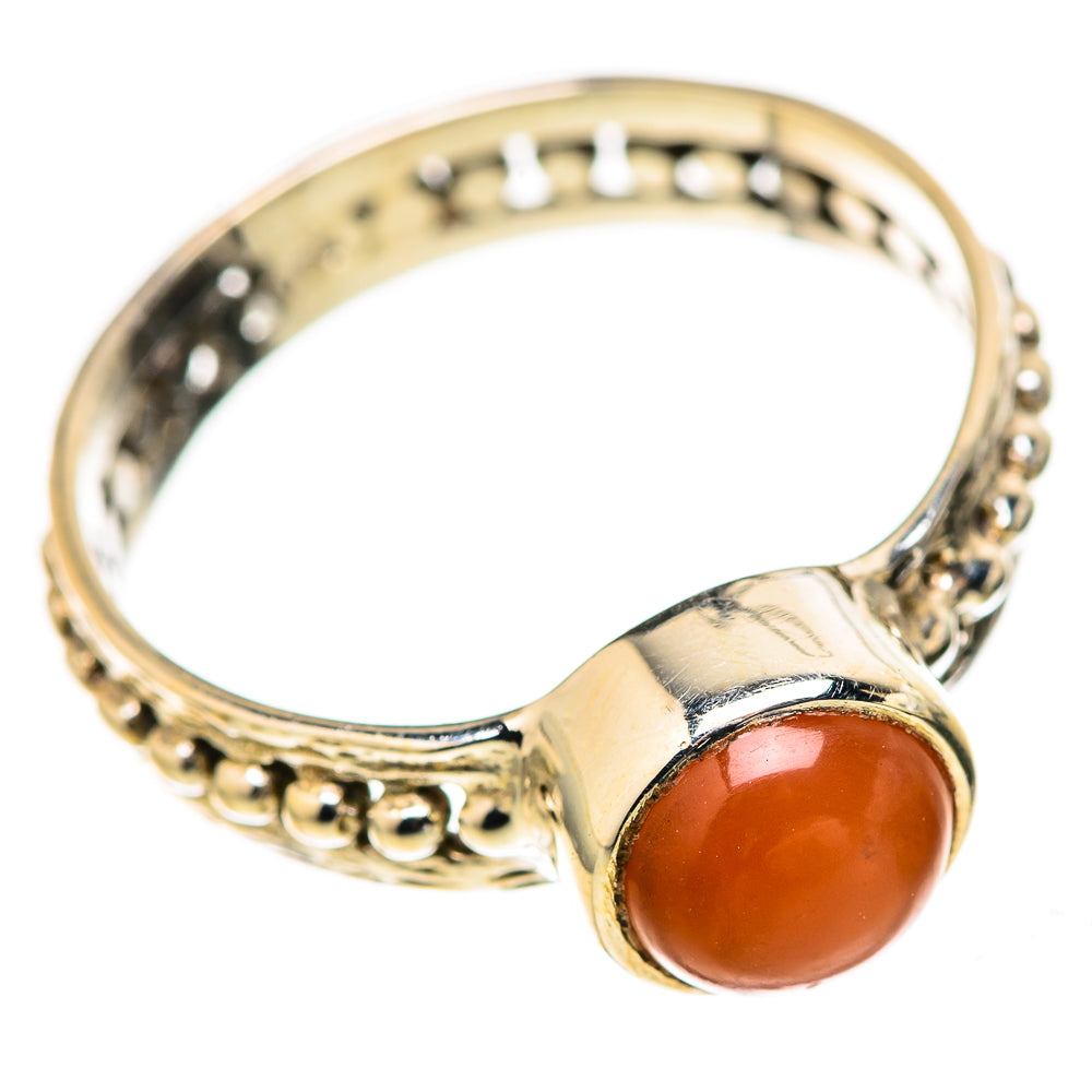 Chocolate Moonstone Rings handcrafted by Ana Silver Co - RING128230 - Photo 2