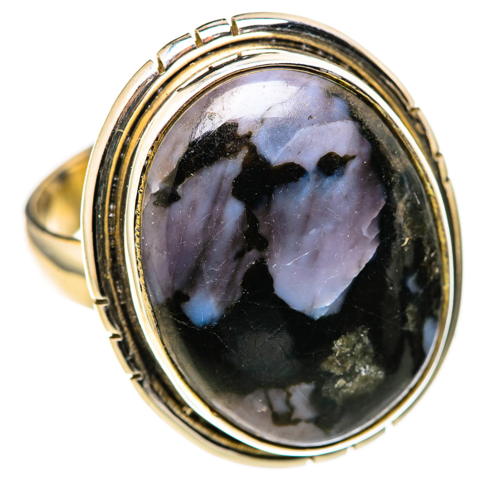 Gabbro Stone Rings handcrafted by Ana Silver Co - RING128238 - Photo 2