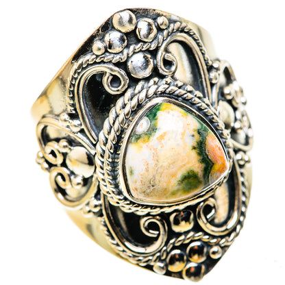 Ocean Jasper Rings handcrafted by Ana Silver Co - RING128241 - Photo 2