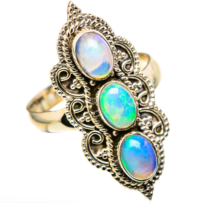 Ethiopian Opal Rings handcrafted by Ana Silver Co - RING128247 - Photo 2