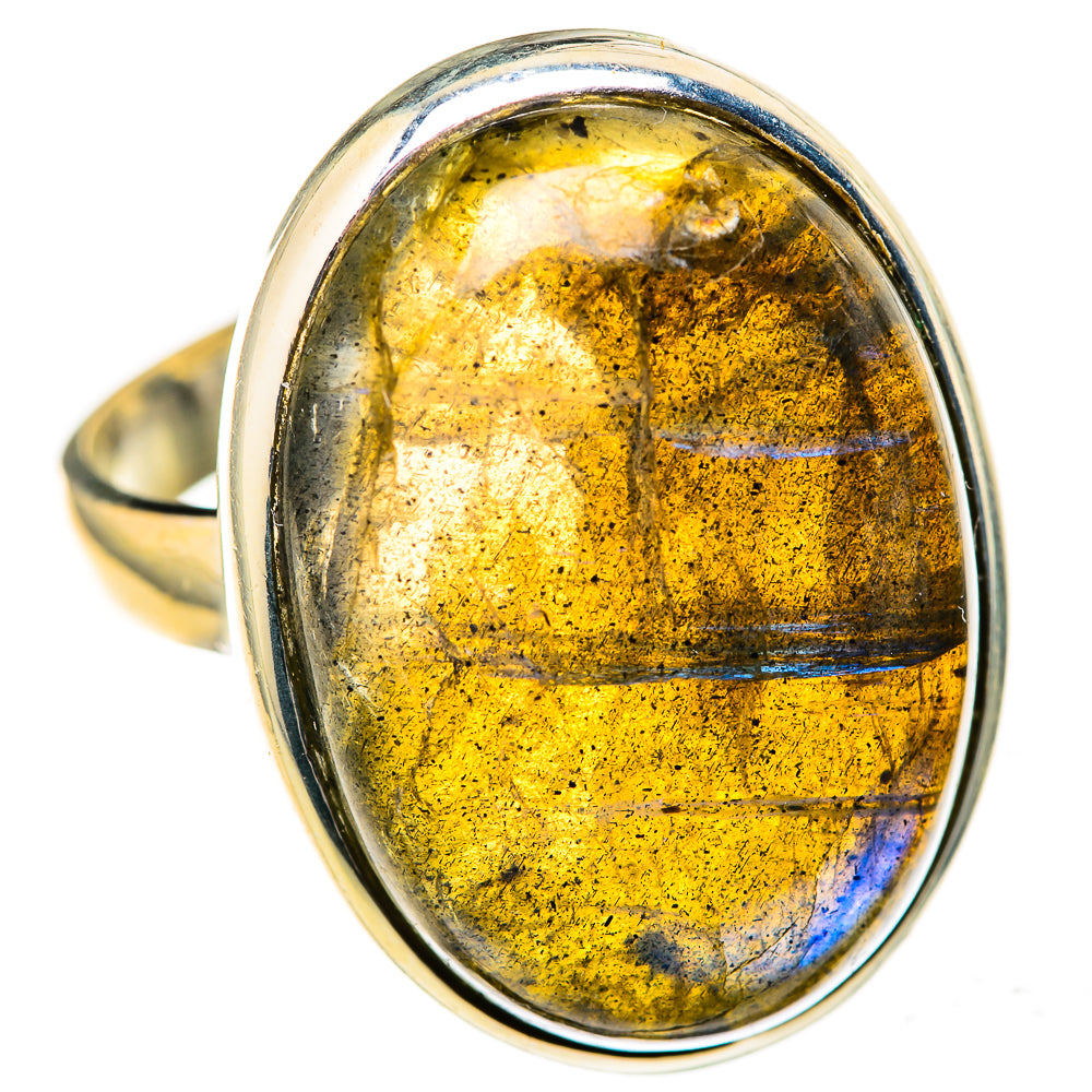 Labradorite Rings handcrafted by Ana Silver Co - RING128250 - Photo 2