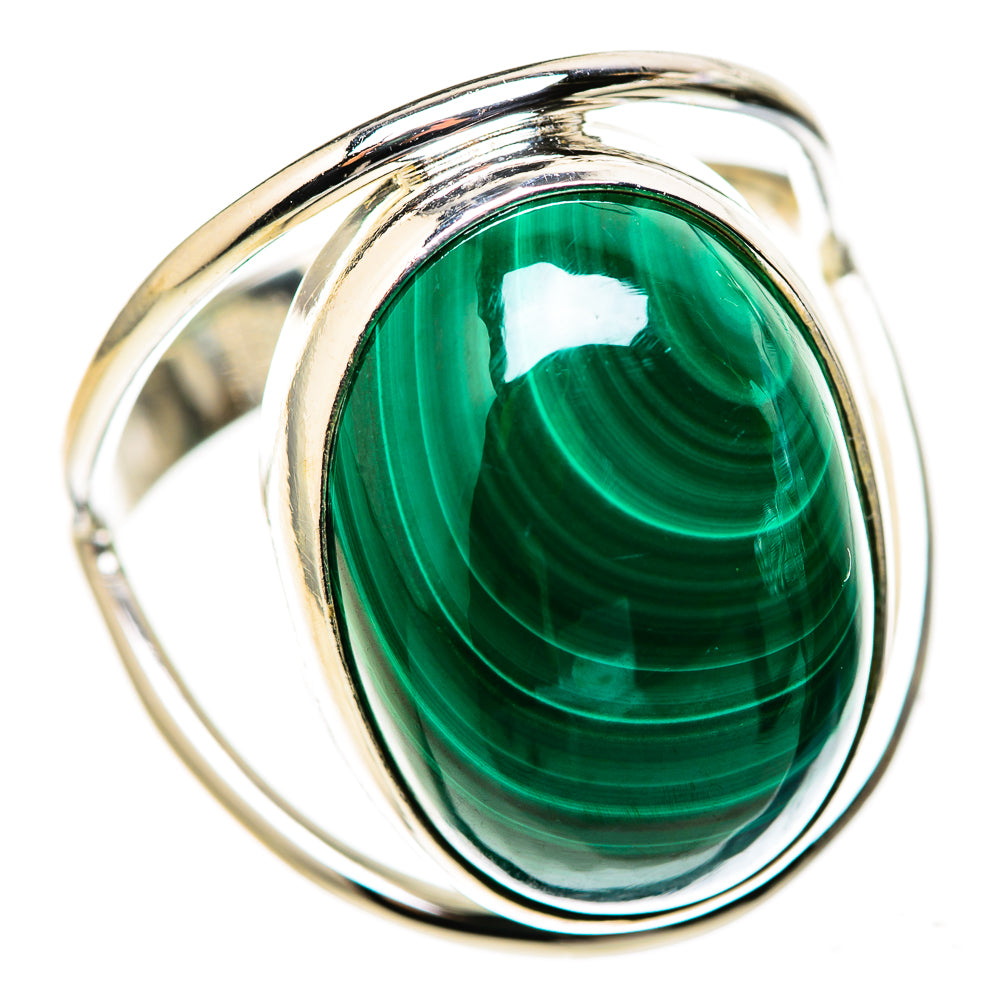 Malachite Rings handcrafted by Ana Silver Co - RING128255 - Photo 2