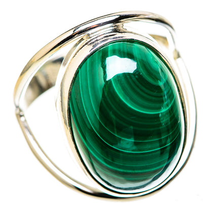 Malachite Rings handcrafted by Ana Silver Co - RING128255 - Photo 2