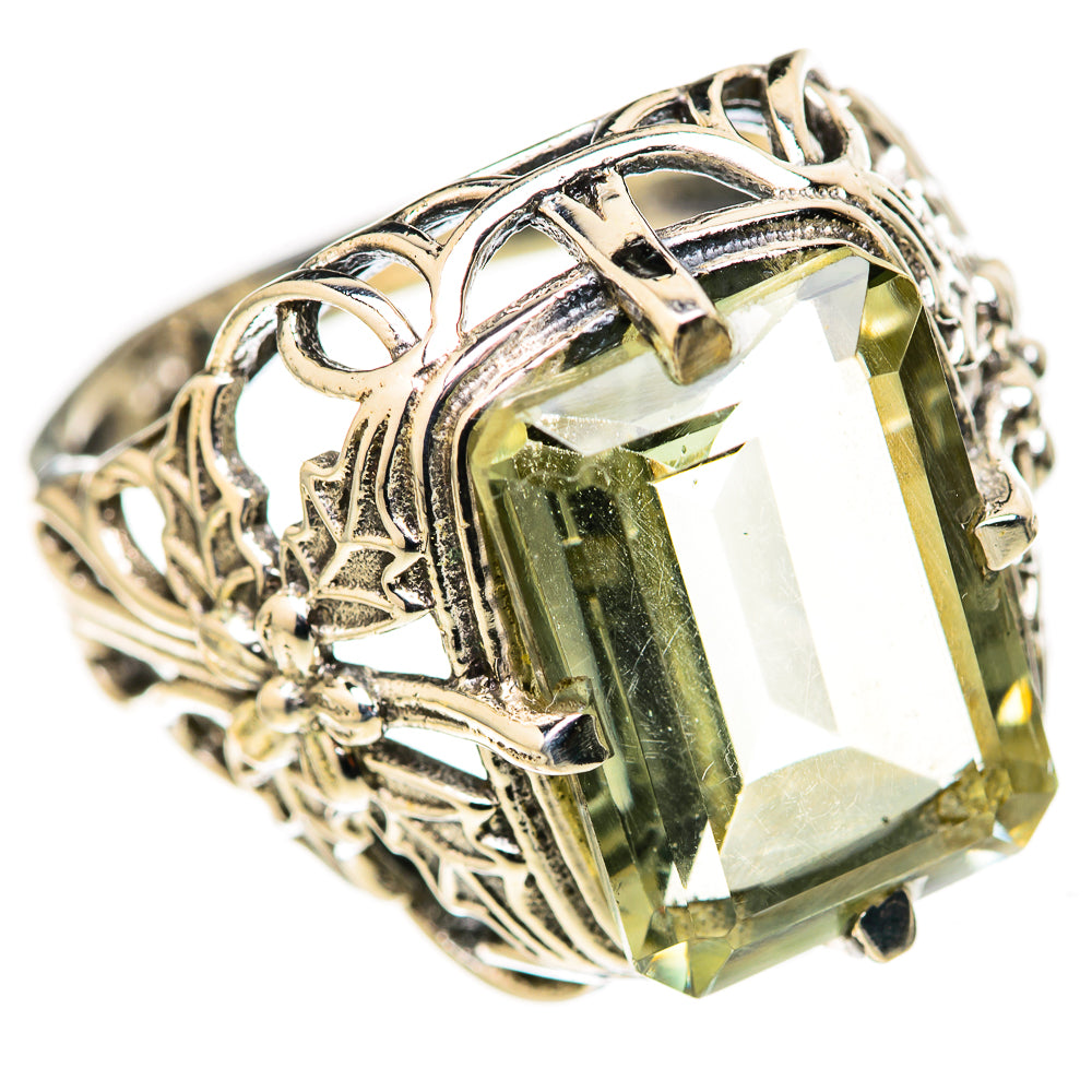 Green Amethyst Rings handcrafted by Ana Silver Co - RING128258 - Photo 2