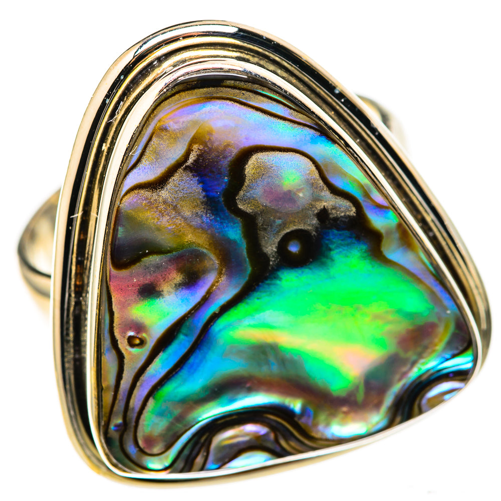 Abalone Shell Rings handcrafted by Ana Silver Co - RING128271 - Photo 2