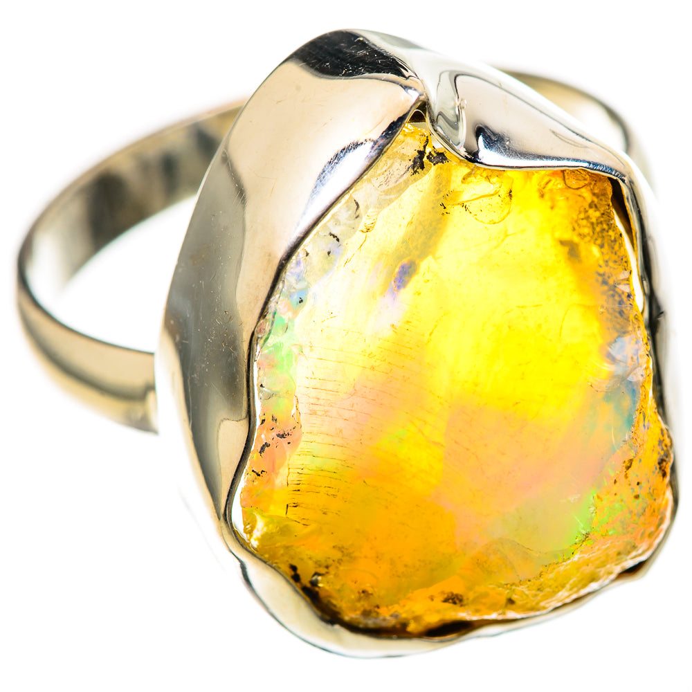 Ethiopian Opal Rings handcrafted by Ana Silver Co - RING128273 - Photo 2