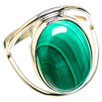 Malachite Rings handcrafted by Ana Silver Co - RING128284 - Photo 2