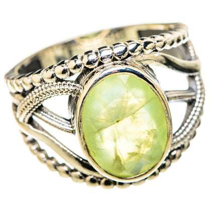 Prehnite Rings handcrafted by Ana Silver Co - RING128285 - Photo 2