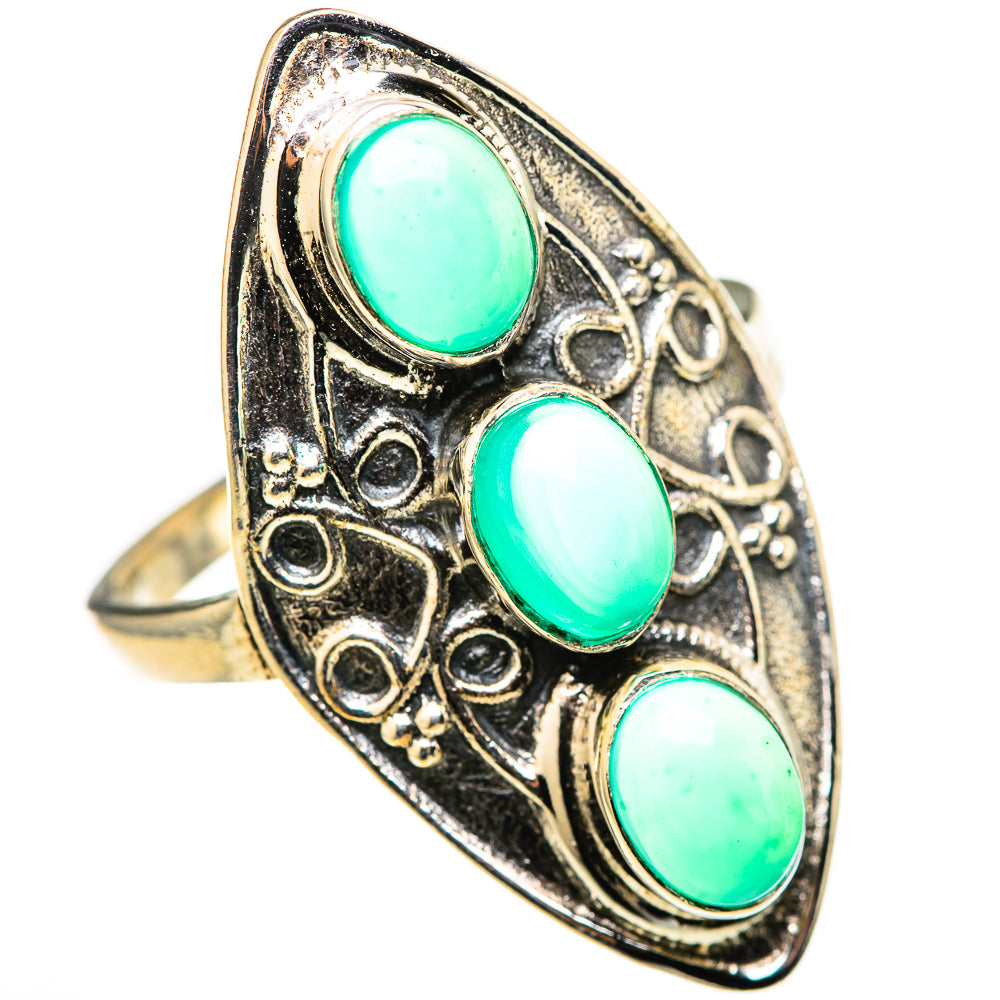 Green Onyx Rings handcrafted by Ana Silver Co - RING128288 - Photo 2