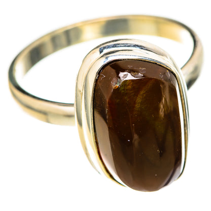 Mexican Fire Agate Rings handcrafted by Ana Silver Co - RING128289 - Photo 2