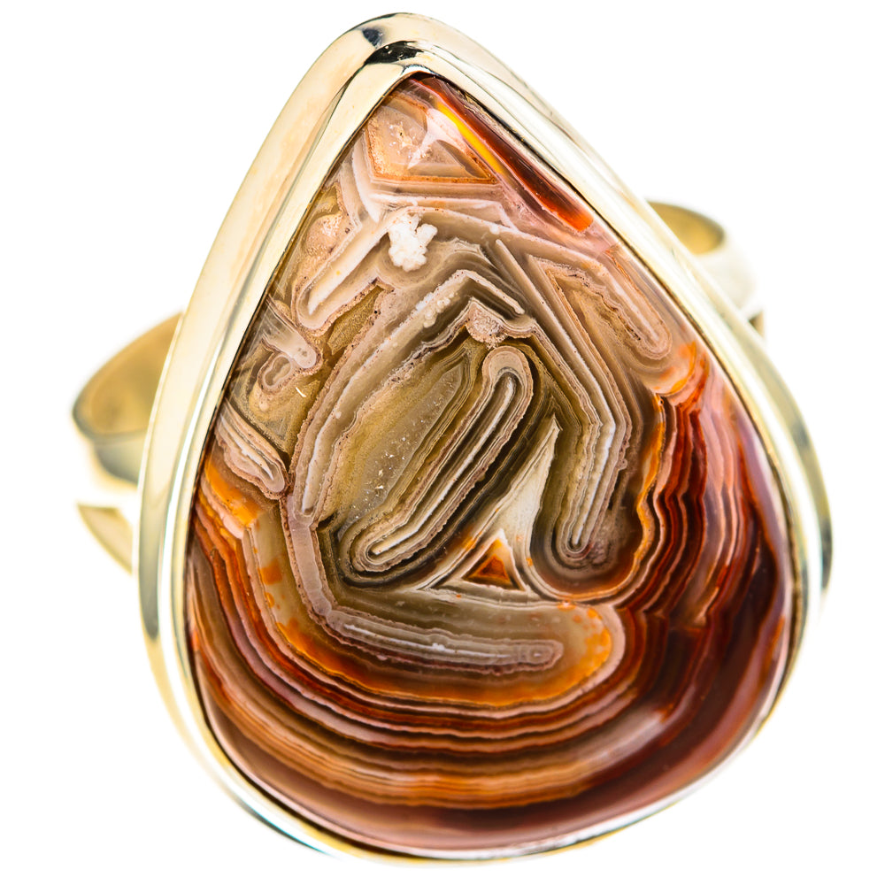 Crazy Lace Agate Rings handcrafted by Ana Silver Co - RING128290 - Photo 2