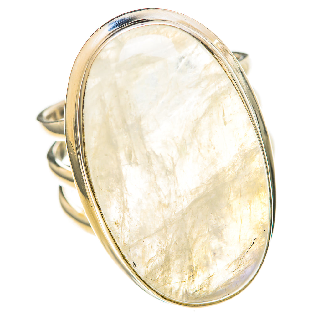 Rainbow Moonstone Rings handcrafted by Ana Silver Co - RING128295 - Photo 2