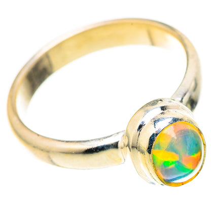 Ethiopian Opal Rings handcrafted by Ana Silver Co - RING128301 - Photo 2