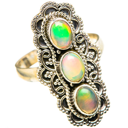 Ethiopian Opal Rings handcrafted by Ana Silver Co - RING128302 - Photo 2