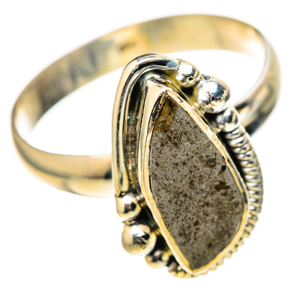 Meteorite Rings handcrafted by Ana Silver Co - RING128305 - Photo 2