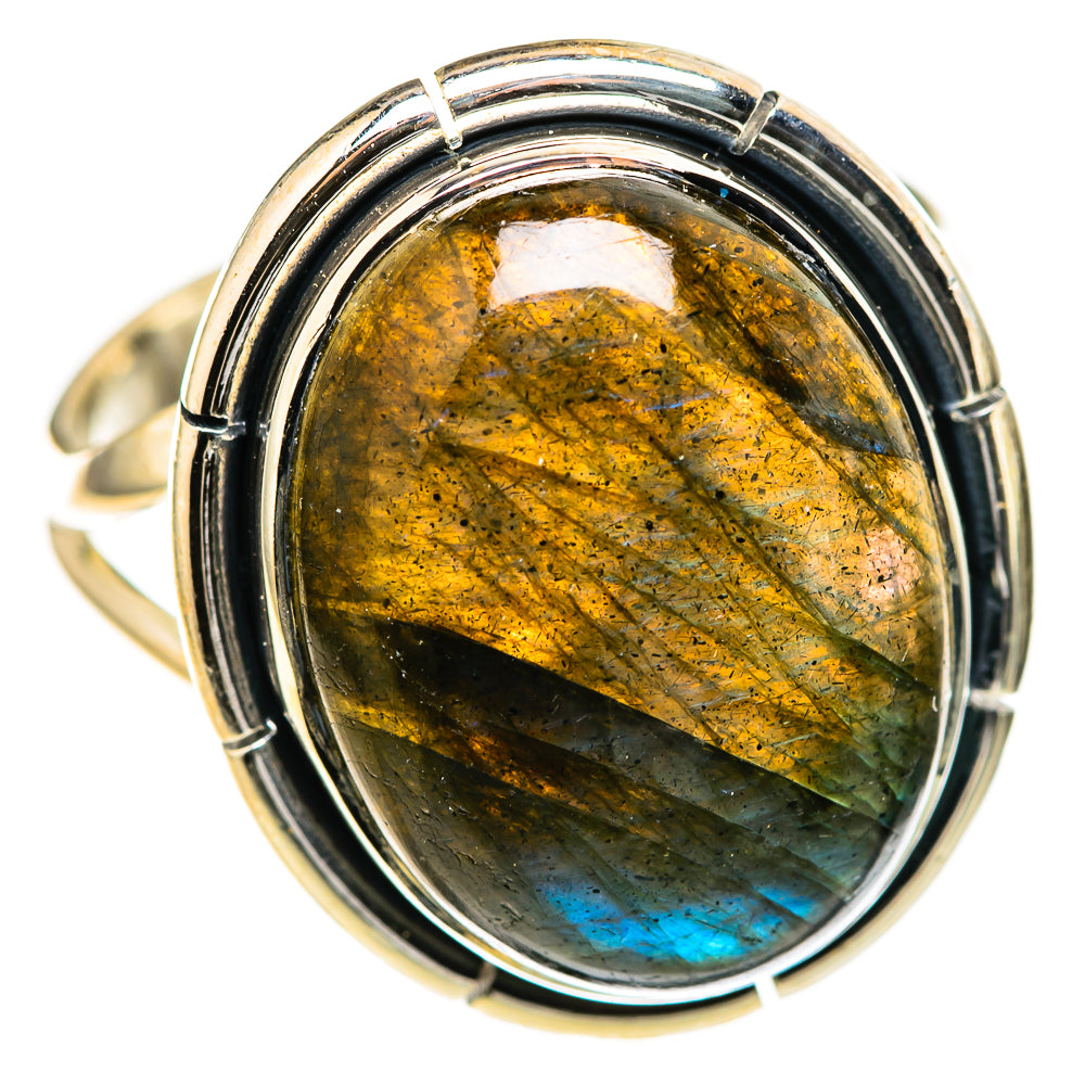 Labradorite Rings handcrafted by Ana Silver Co - RING128311 - Photo 2