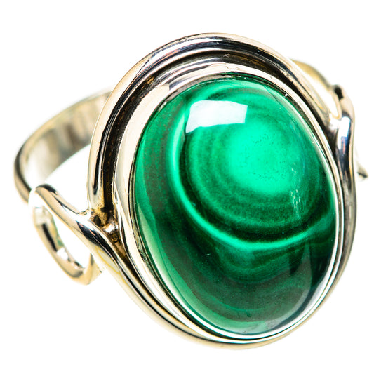 Malachite Rings handcrafted by Ana Silver Co - RING128314 - Photo 2