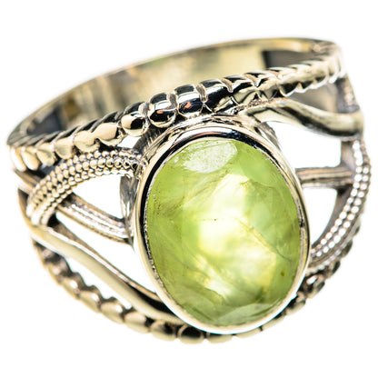 Prehnite Rings handcrafted by Ana Silver Co - RING128315 - Photo 2