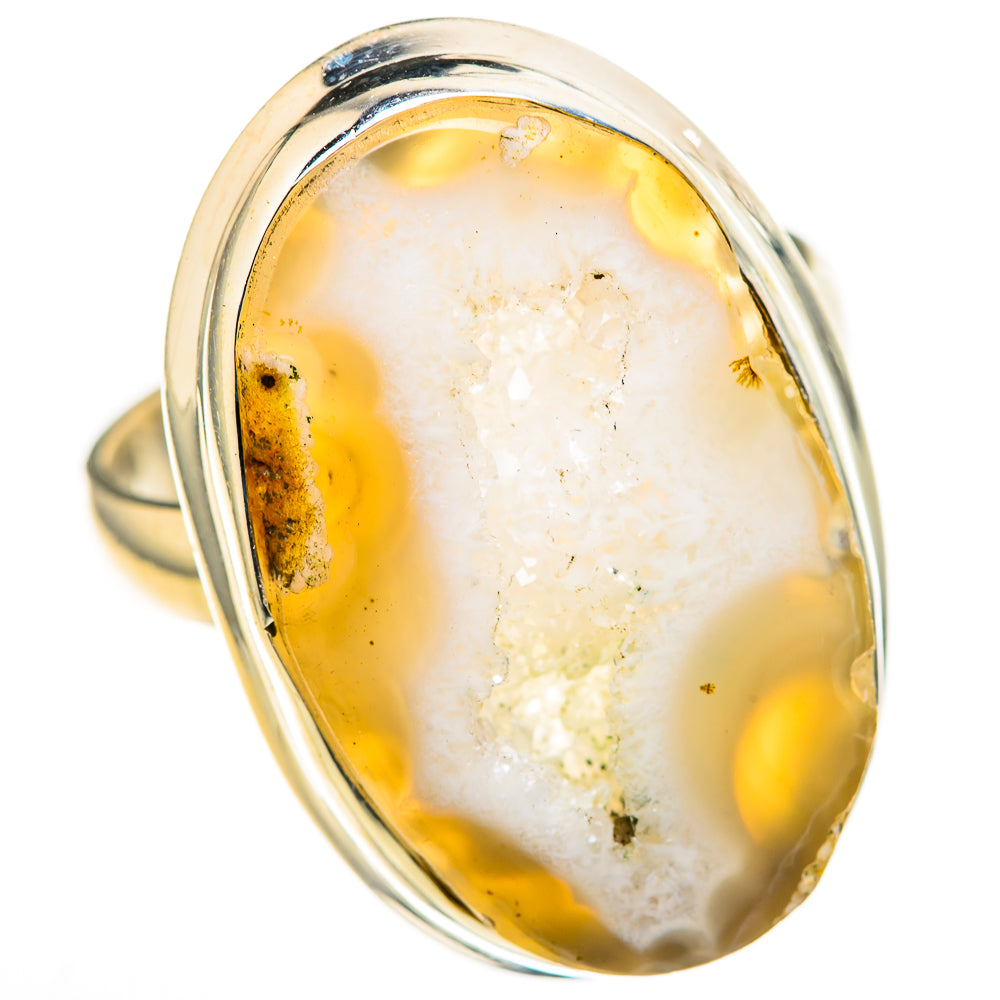 Window Agate Druzy Rings handcrafted by Ana Silver Co - RING128317 - Photo 2