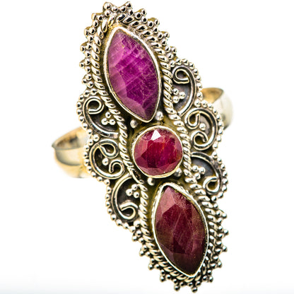 Red Sillimanite Rings handcrafted by Ana Silver Co - RING128319 - Photo 2