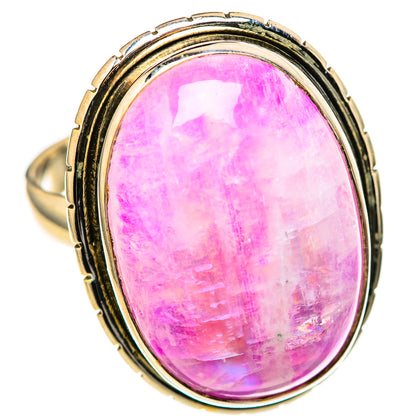 Pink Moonstone Rings handcrafted by Ana Silver Co - RING128320 - Photo 2