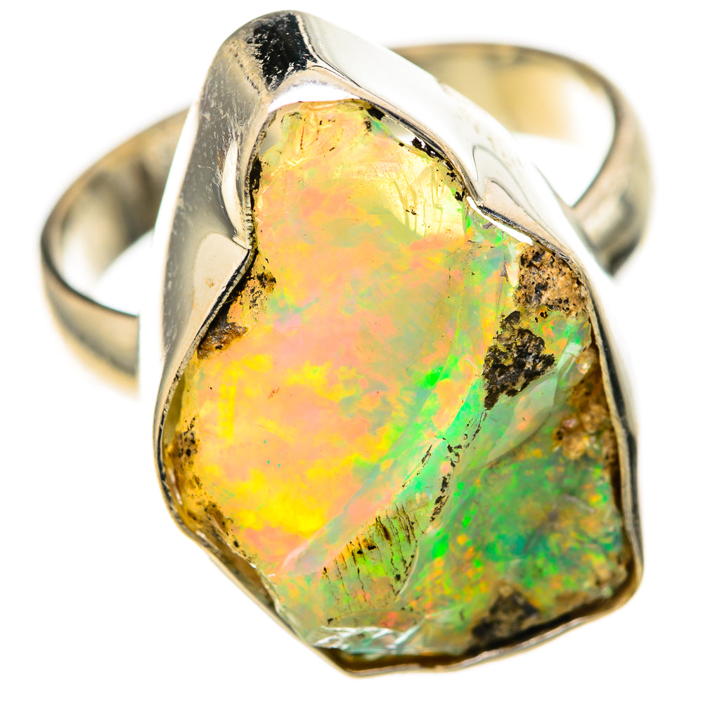 Ethiopian Opal Rings handcrafted by Ana Silver Co - RING128330 - Photo 2