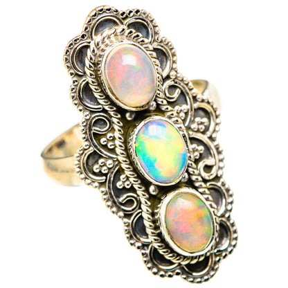 Ethiopian Opal Rings handcrafted by Ana Silver Co - RING128333 - Photo 2