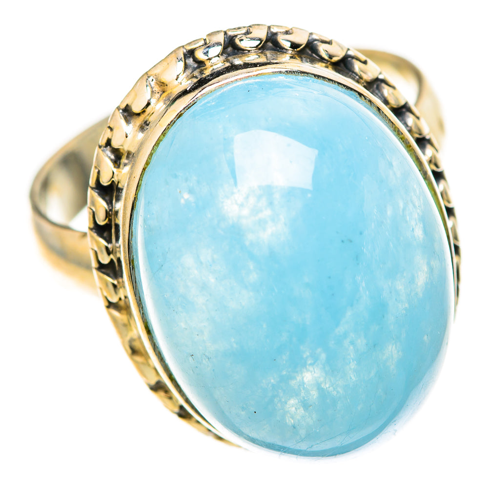 Aquamarine Rings handcrafted by Ana Silver Co - RING128336 - Photo 2