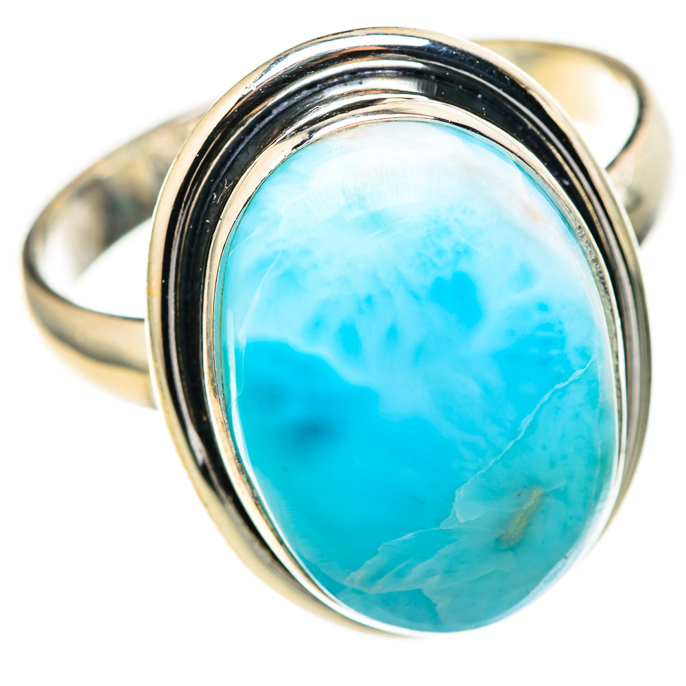 Larimar Rings handcrafted by Ana Silver Co - RING128337 - Photo 2