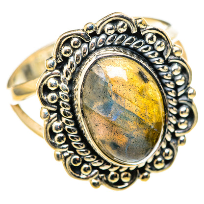 Labradorite Rings handcrafted by Ana Silver Co - RING128338 - Photo 2