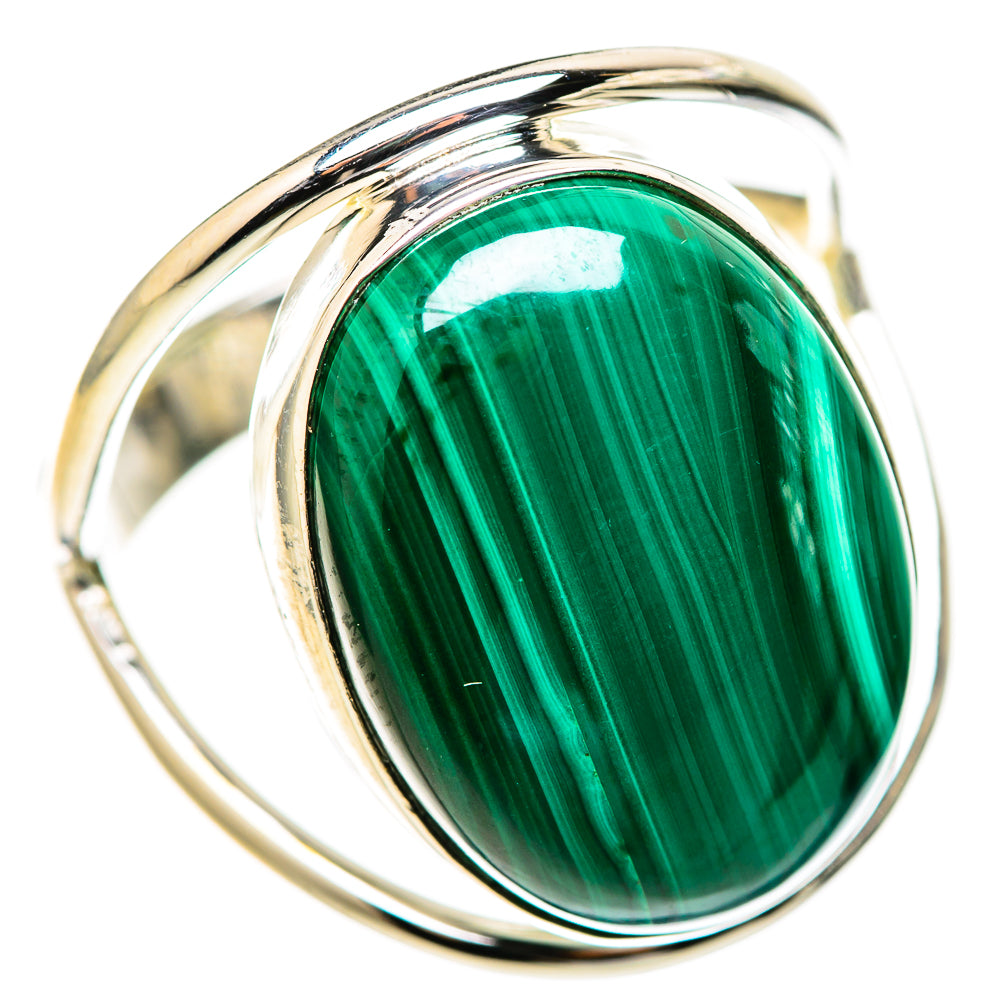 Malachite Rings handcrafted by Ana Silver Co - RING128343 - Photo 2