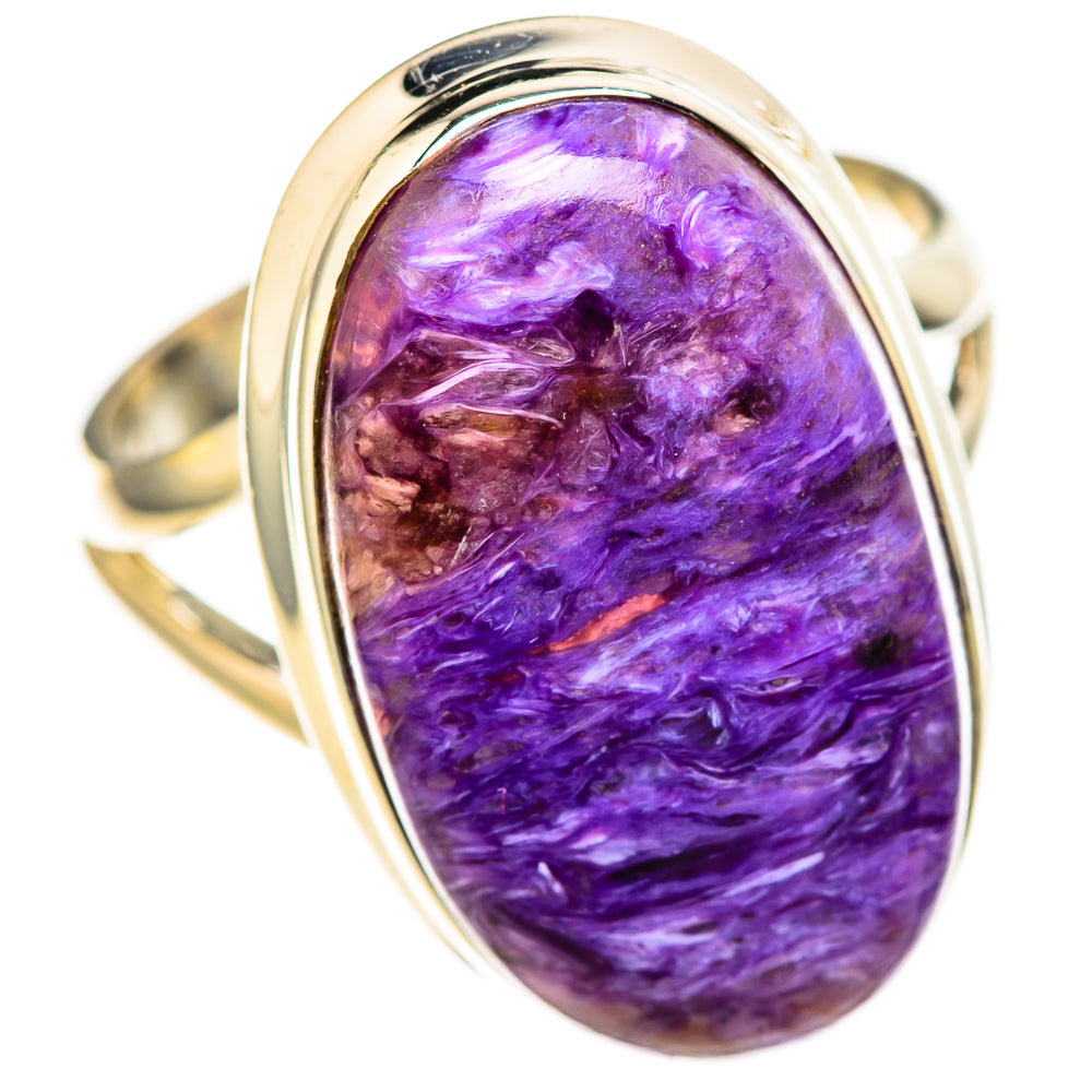 Charoite Rings handcrafted by Ana Silver Co - RING128346 - Photo 2