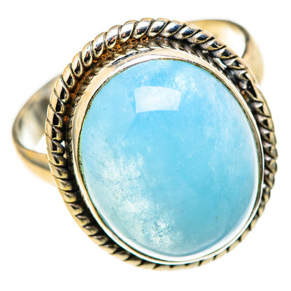Aquamarine Rings handcrafted by Ana Silver Co - RING128358 - Photo 2