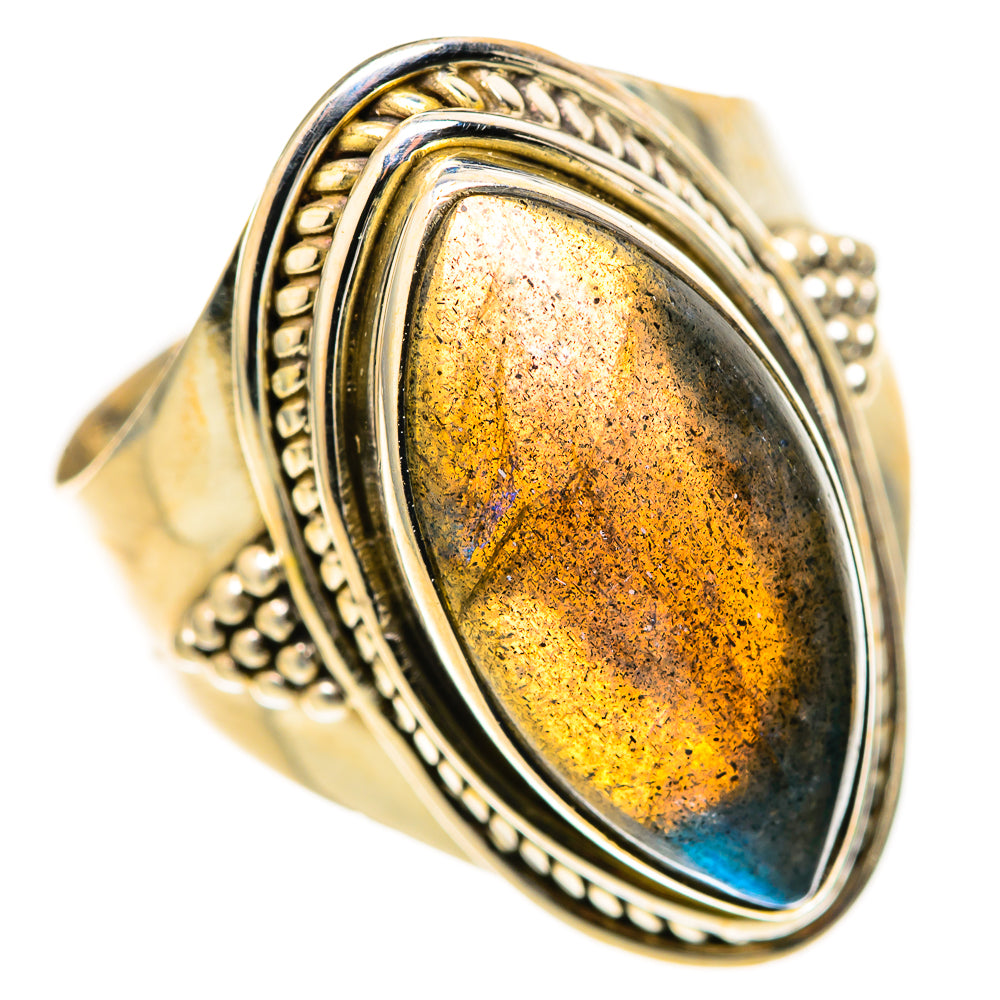 Labradorite Rings handcrafted by Ana Silver Co - RING128361 - Photo 2