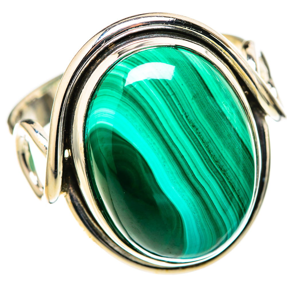 Malachite Rings handcrafted by Ana Silver Co - RING128365 - Photo 2