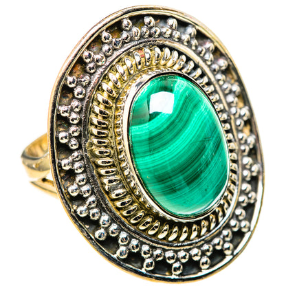 Malachite Rings handcrafted by Ana Silver Co - RING128370 - Photo 2