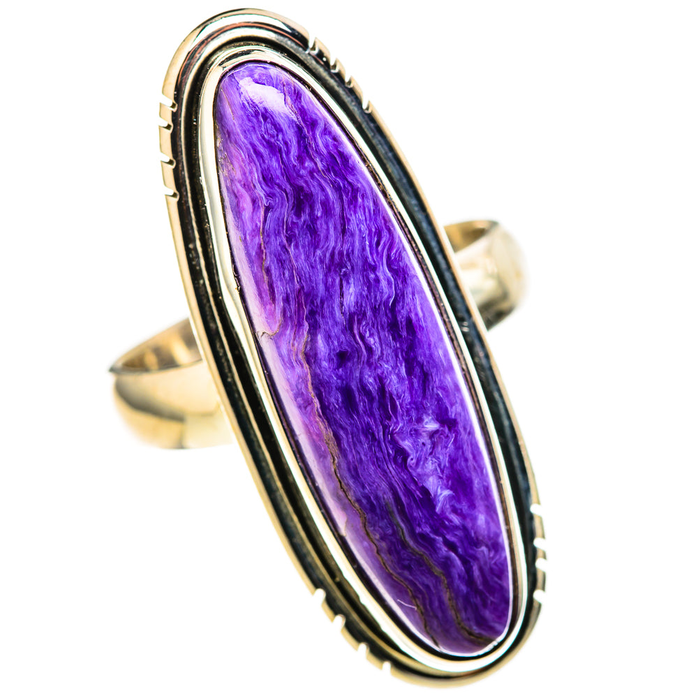 Charoite Rings handcrafted by Ana Silver Co - RING128378 - Photo 2
