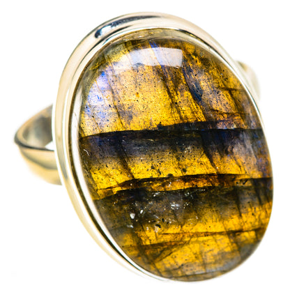 Labradorite Rings handcrafted by Ana Silver Co - RING128385 - Photo 2