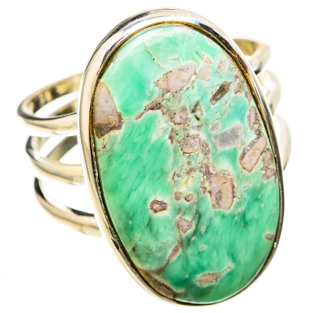 Tibetan Turquoise Rings handcrafted by Ana Silver Co - RING128391 - Photo 2
