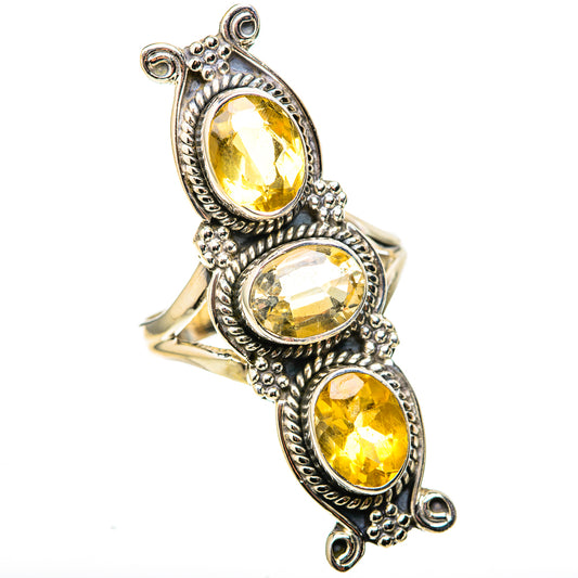 Citrine Rings handcrafted by Ana Silver Co - RING128395 - Photo 2