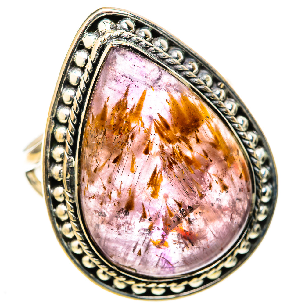Cacoxenite Amethyst Rings handcrafted by Ana Silver Co - RING128397 - Photo 2