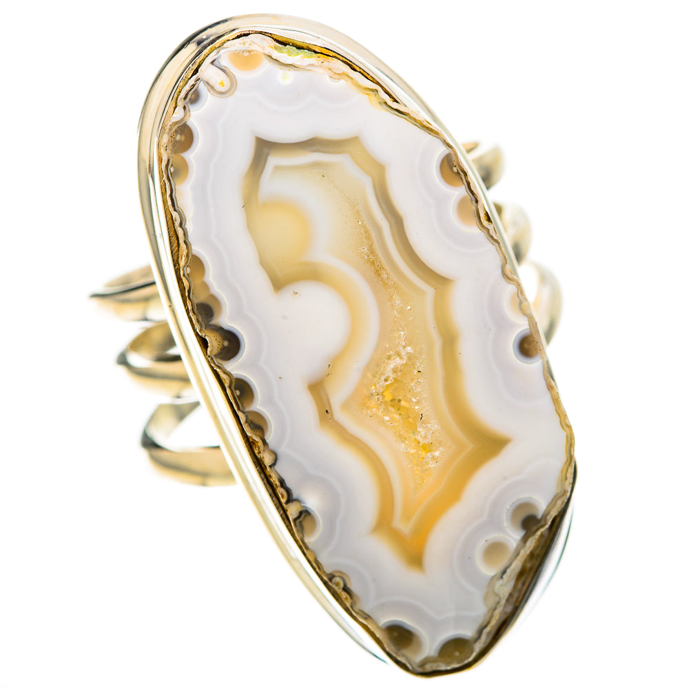 Window Agate Druzy Rings handcrafted by Ana Silver Co - RING128398 - Photo 2