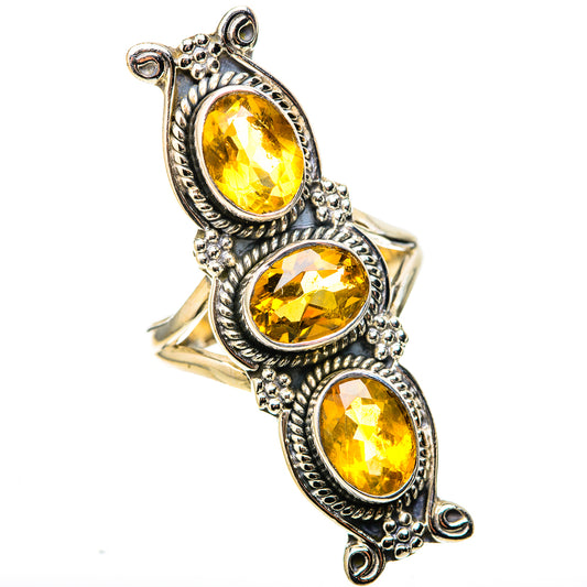 Citrine Rings handcrafted by Ana Silver Co - RING128412 - Photo 2