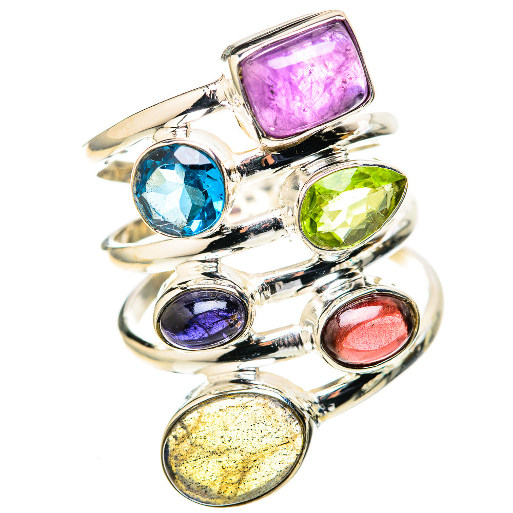 Labradorite Rings handcrafted by Ana Silver Co - RING128414 - Photo 2